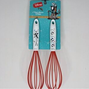 New NWT 2-Piece Disney Tim Burton Nightmare Before Christmas Silicone Whisks